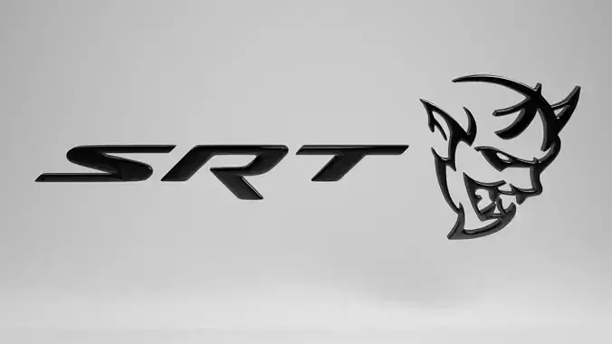 SRT demon logo 3D model