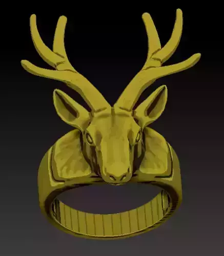 Deer Ring 3D print model