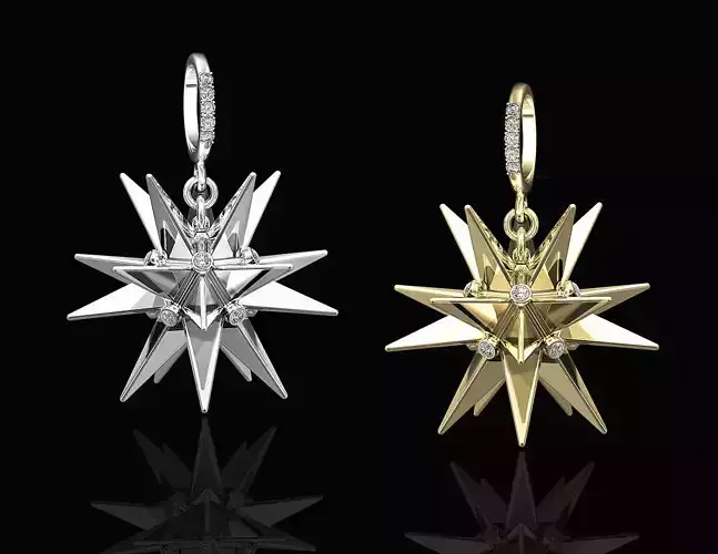 Christmas star pendant 3D print model