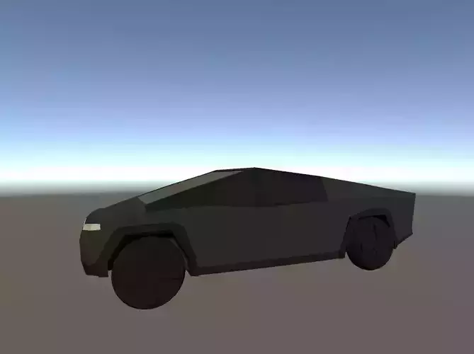 Tesla Cybertruck low poly