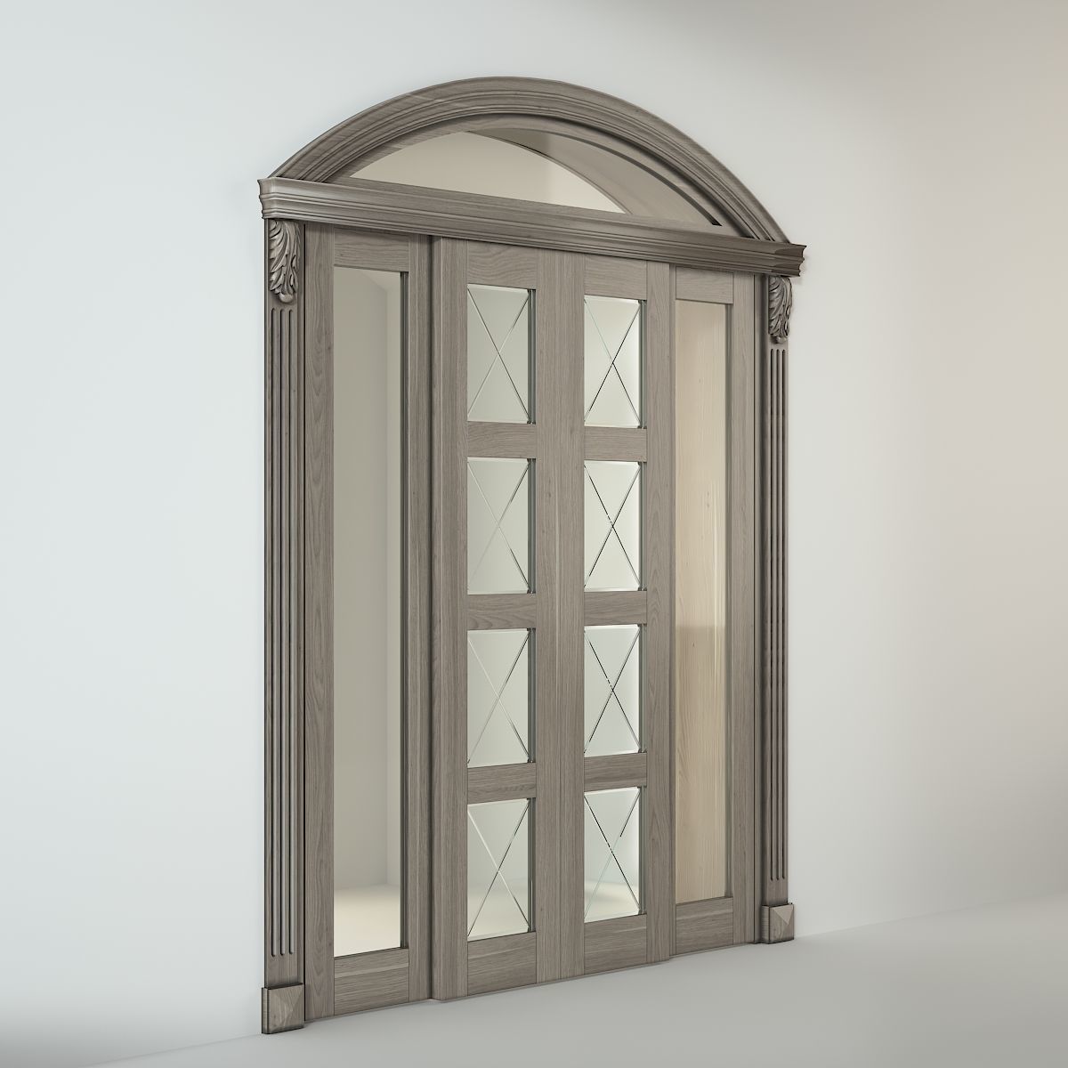 sliding door 3D model_2
