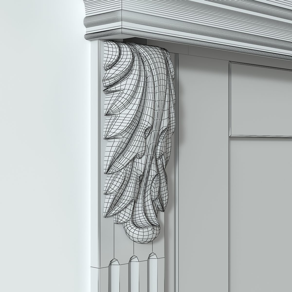 sliding door 3D model_6