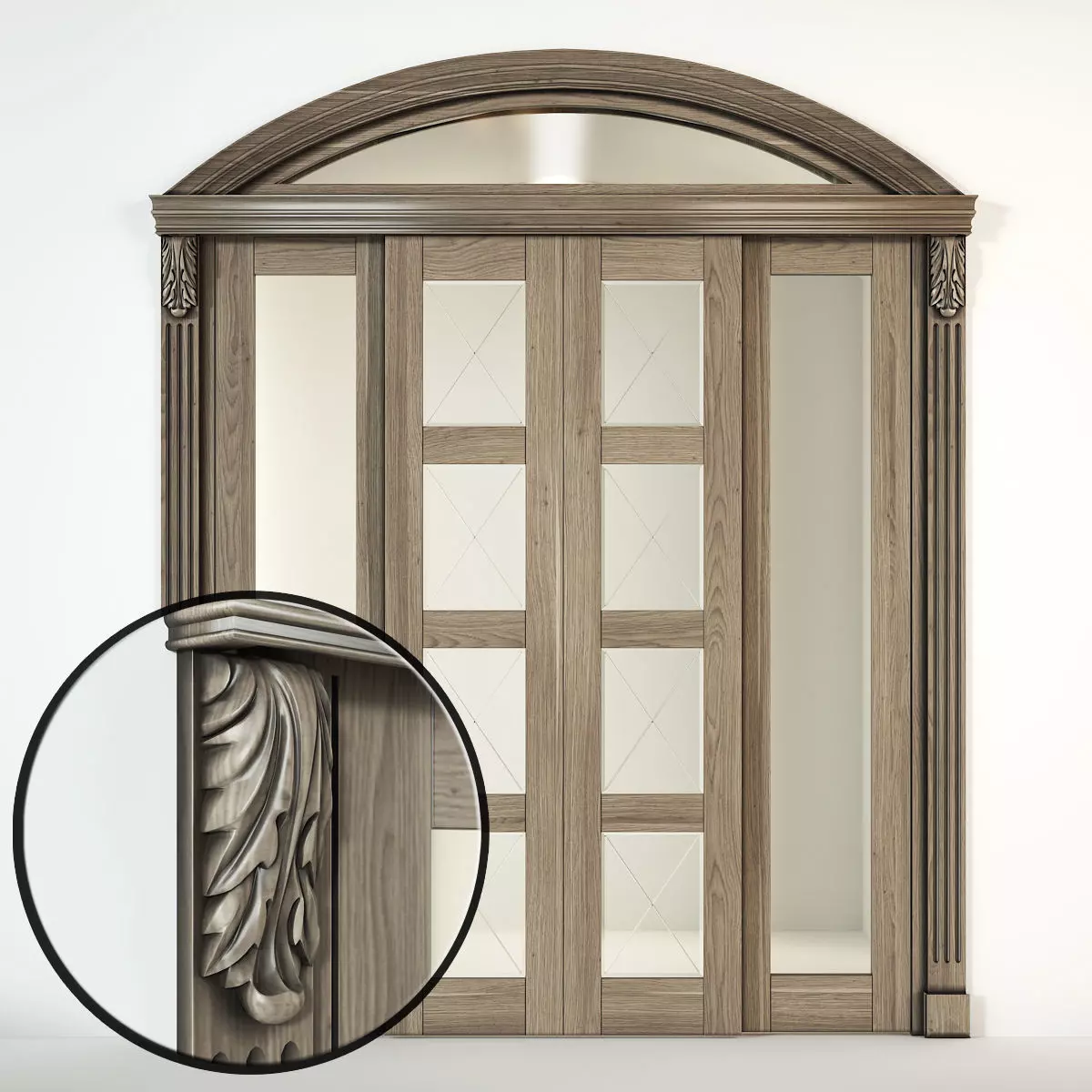 sliding door 3D model_0