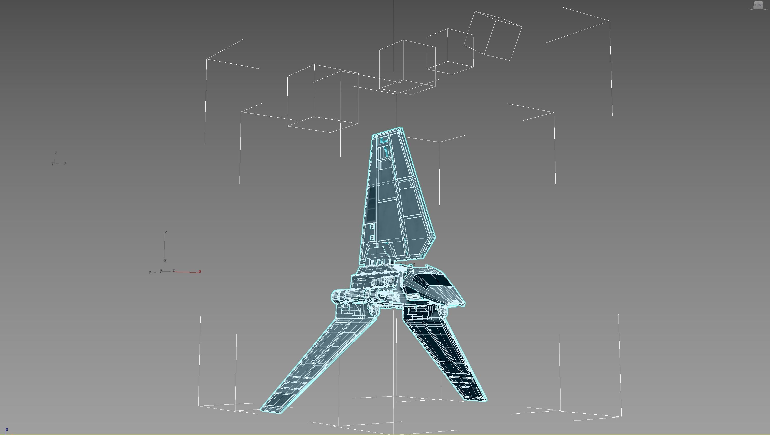 Star Wars Imperial Shuttle Free 3D model_8