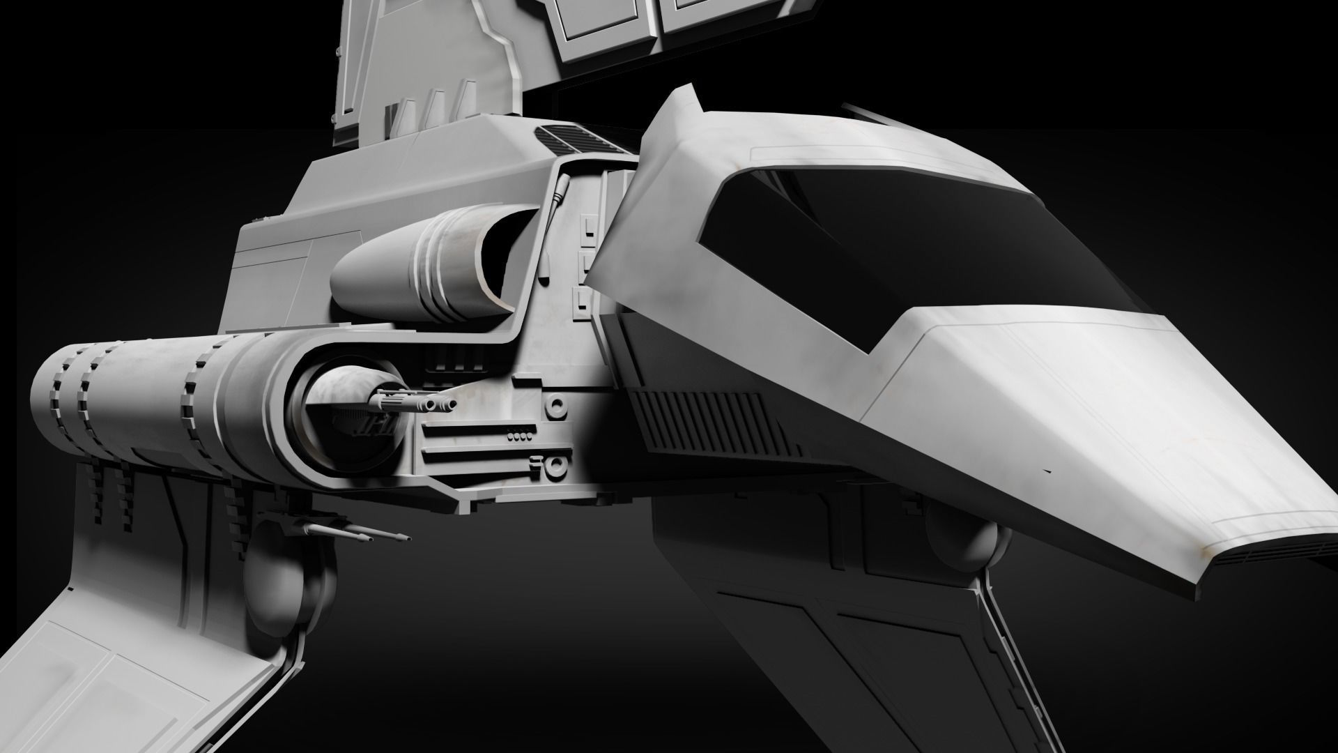 Star Wars Imperial Shuttle Free 3D model_5