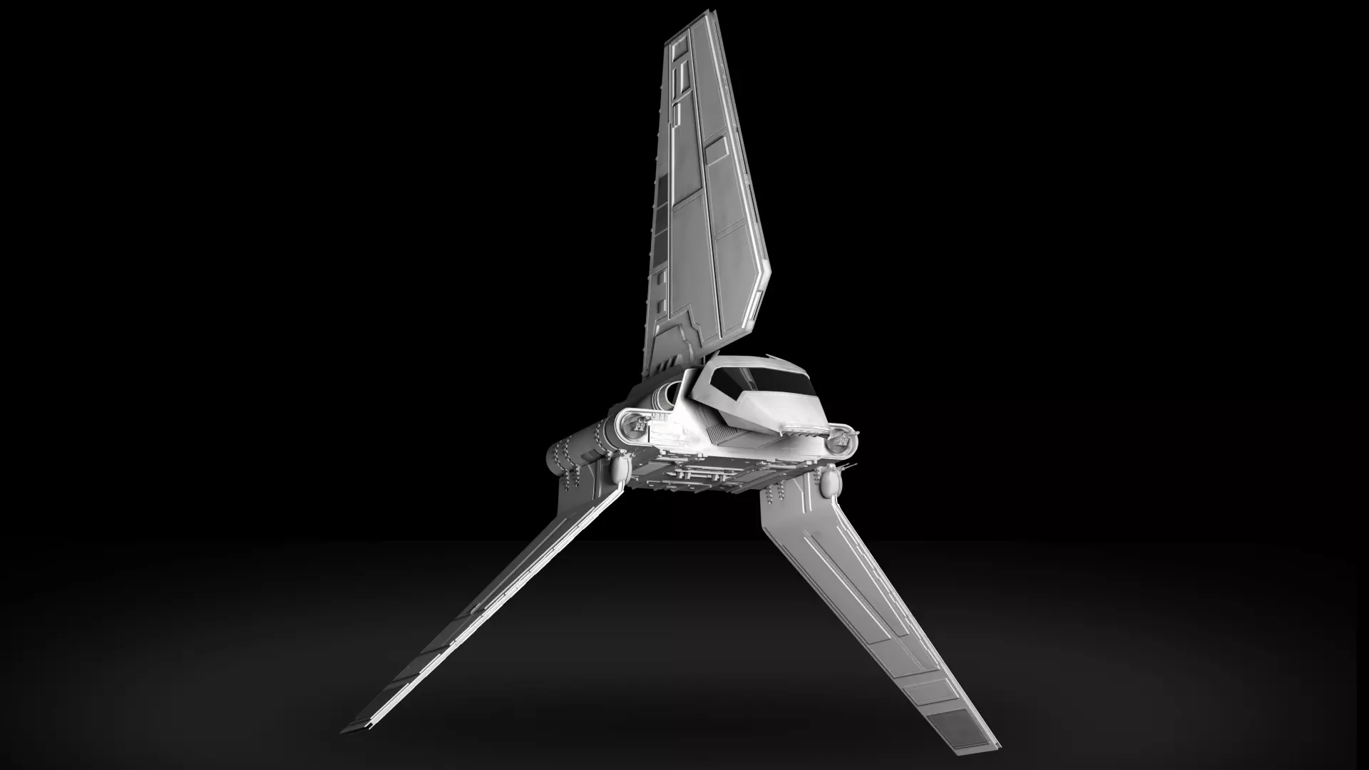 Star Wars Imperial Shuttle Free 3D model_0