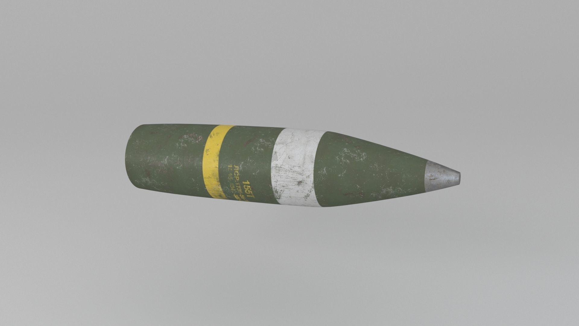 artillery shell 3D model_5