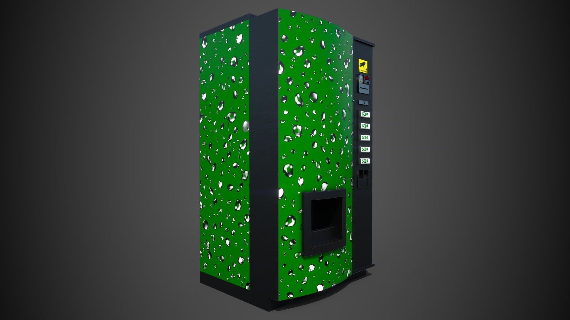 Soda Vending Machine PBR Game Ready  Low-poly 3D model_3