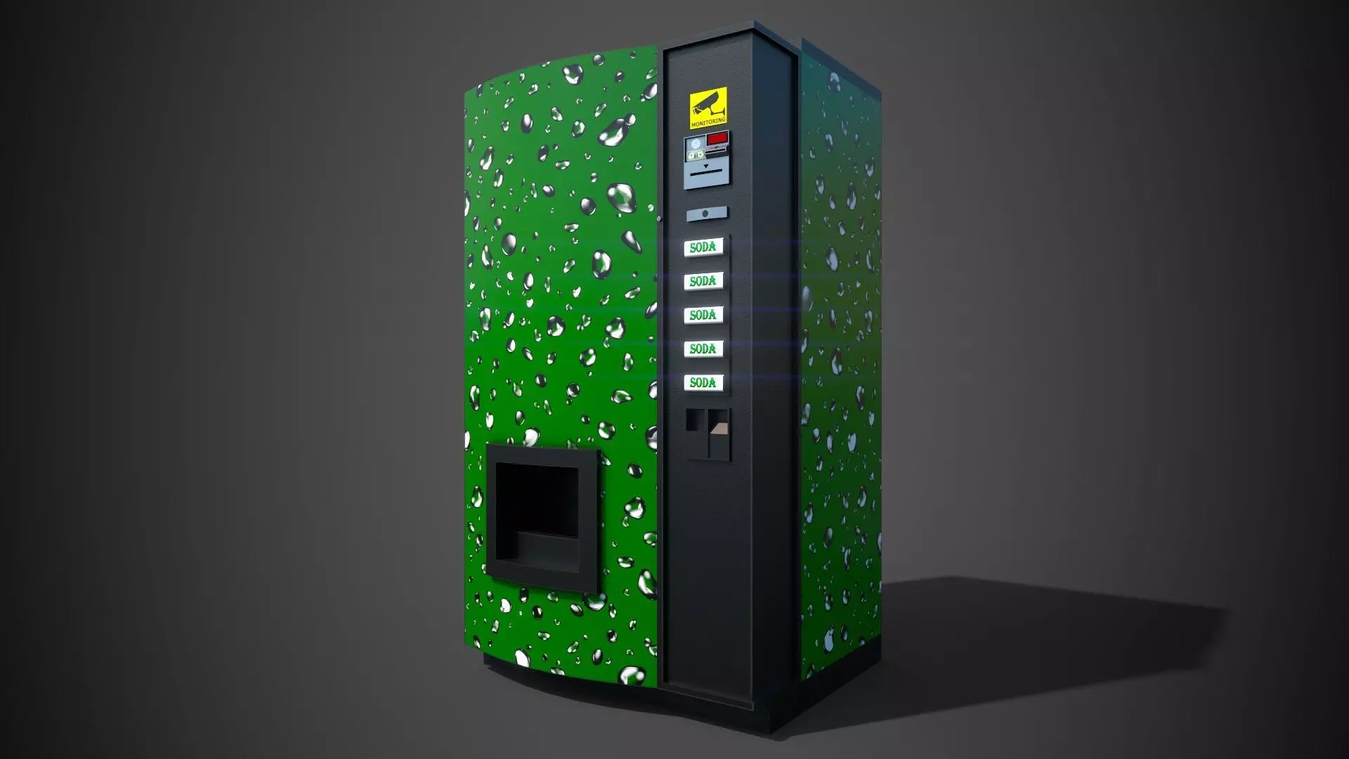Soda Vending Machine PBR Game Ready  Low-poly 3D model_0