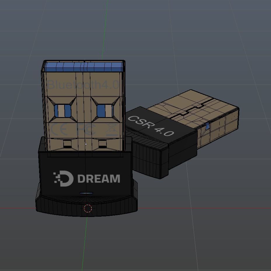 Usb Bluetooth 4 model B14A 3D model_3