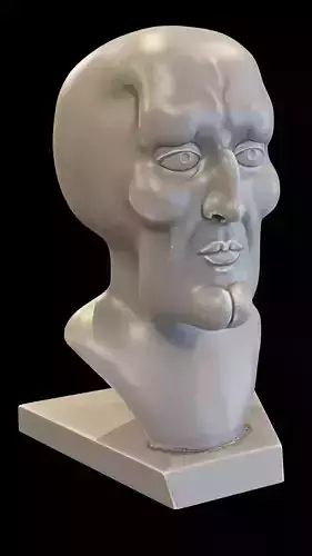 Handsome Squidward bust 3D print model