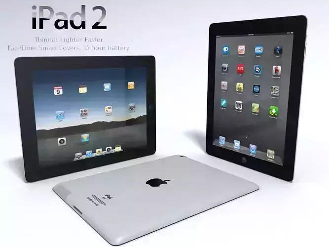 APPLE IPAD 2 3D model