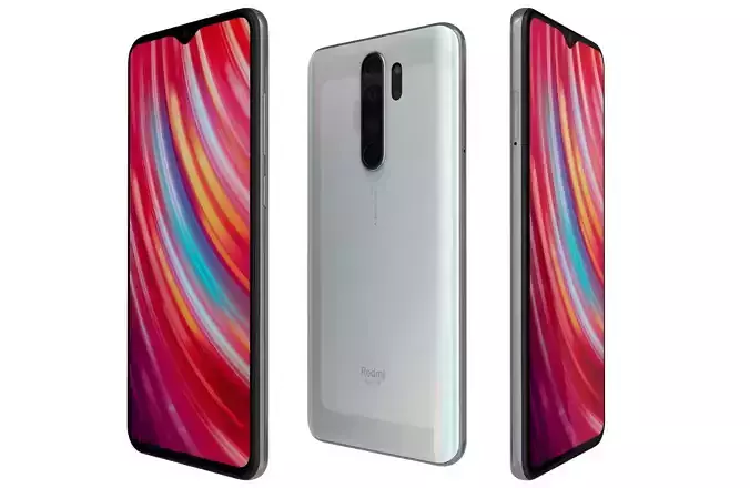 Xiaomi Redmi Note 8 Pro White 3D model