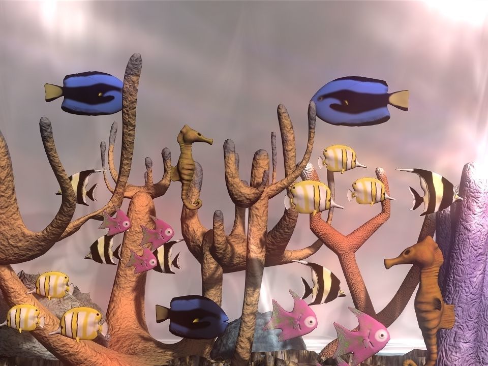 Marble fish bowl 3D model_12