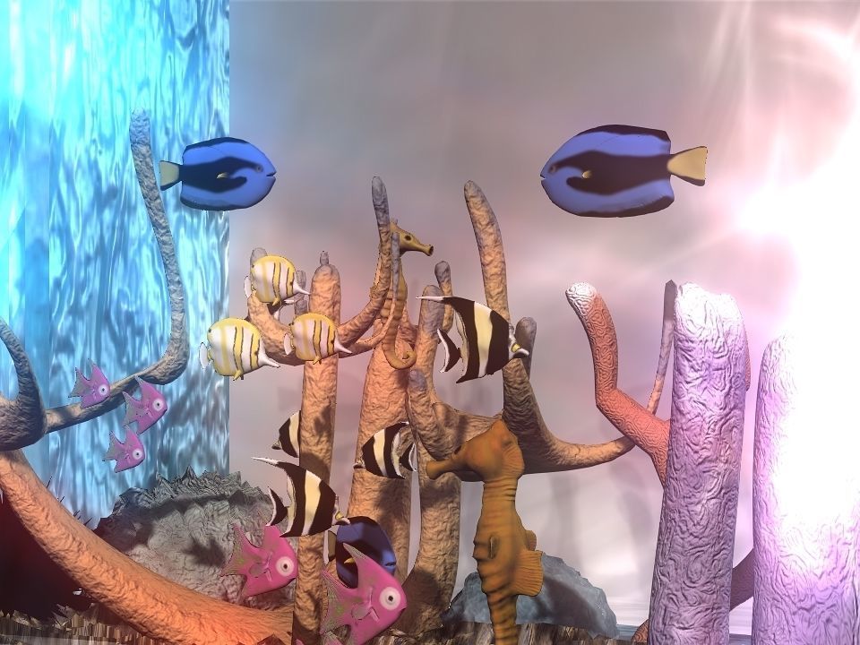 Marble fish bowl 3D model_10