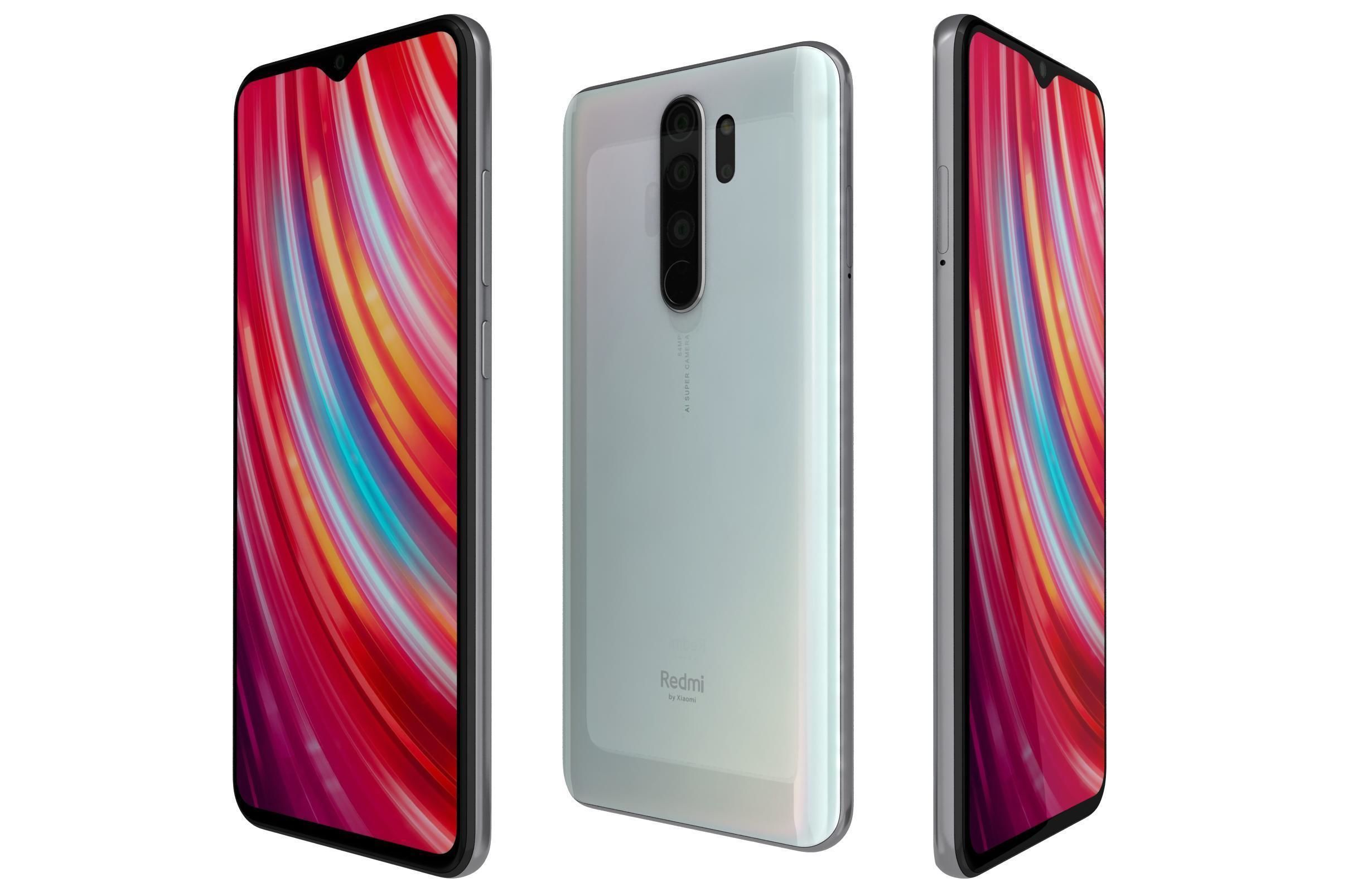 Xiaomi Redmi Note 8 Pro All Colors 3D model_3