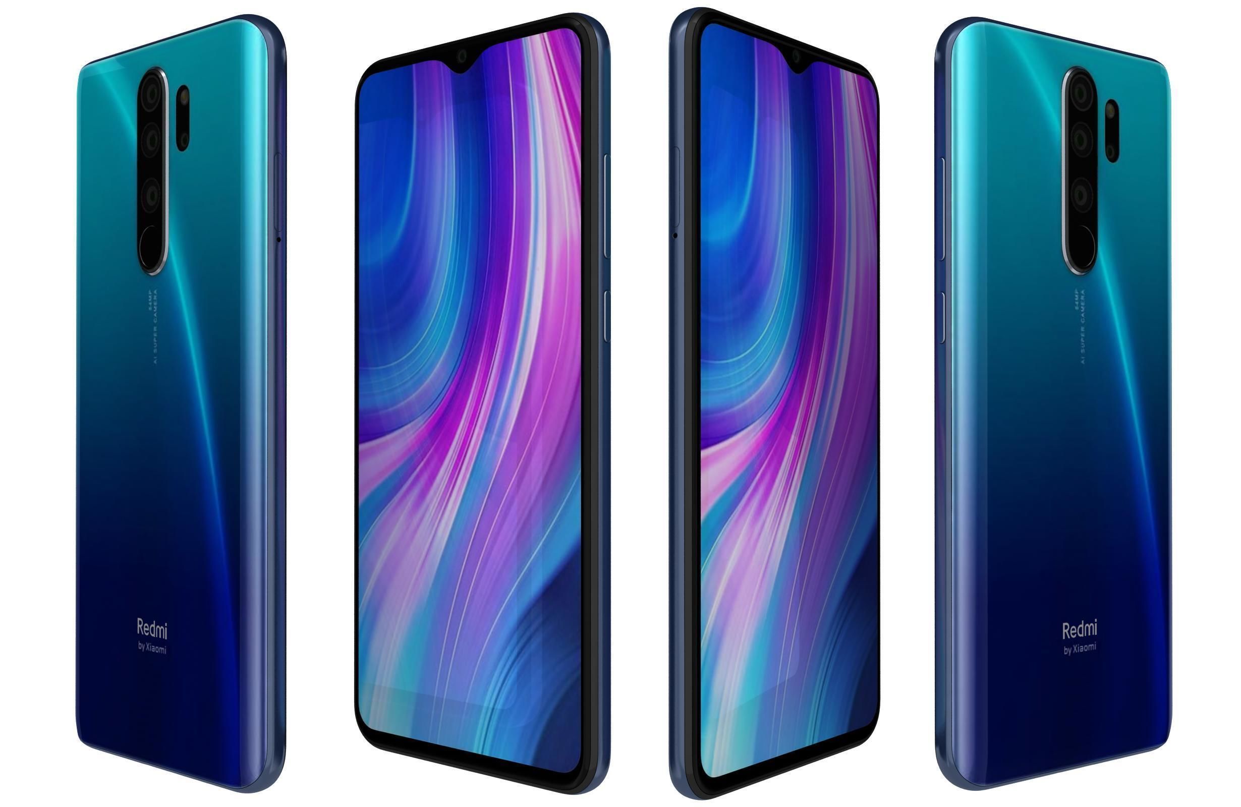 Xiaomi Redmi Note 8 Pro All Colors 3D model_8