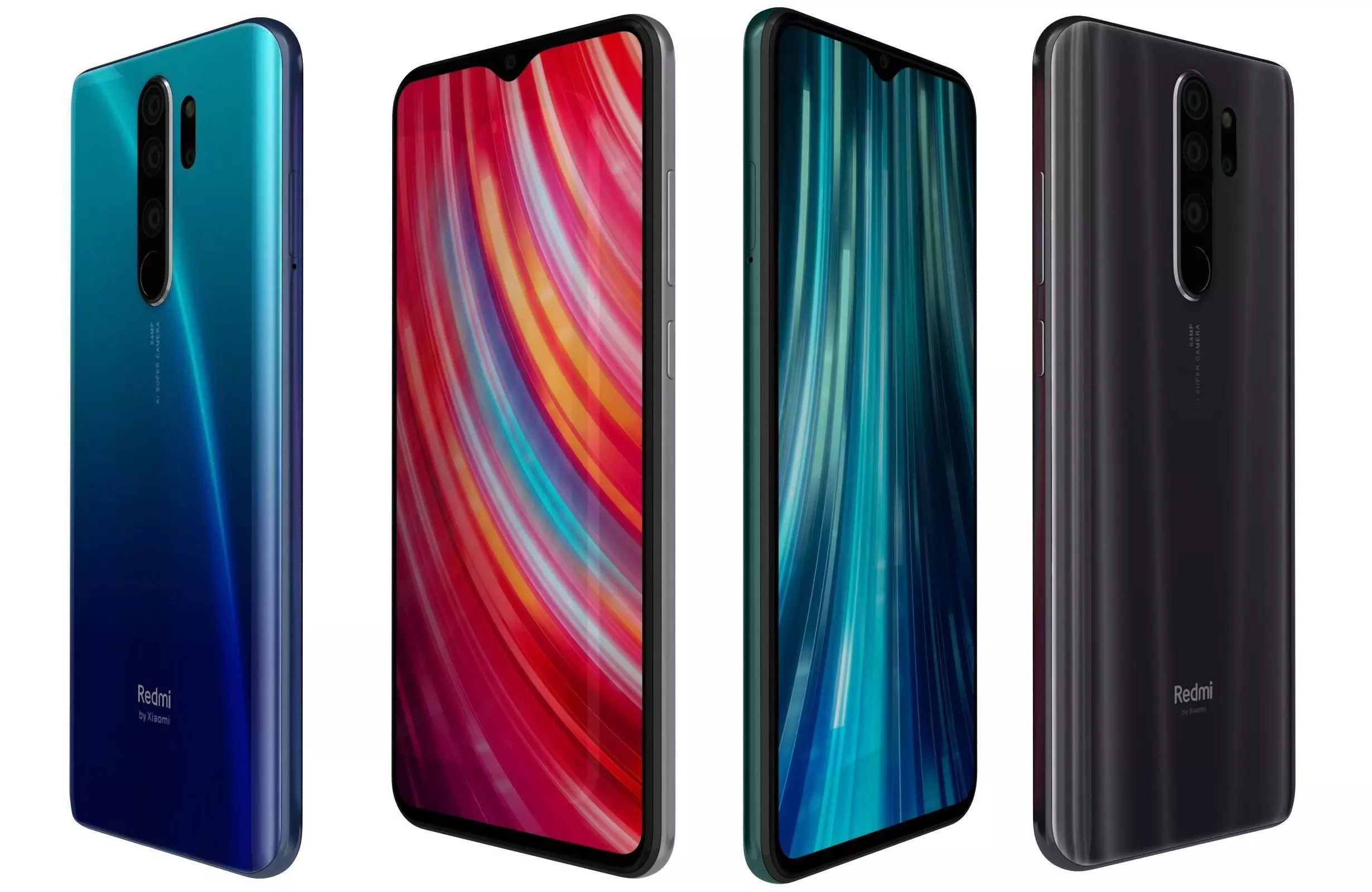 Xiaomi Redmi Note 8 Pro All Colors 3D model_0