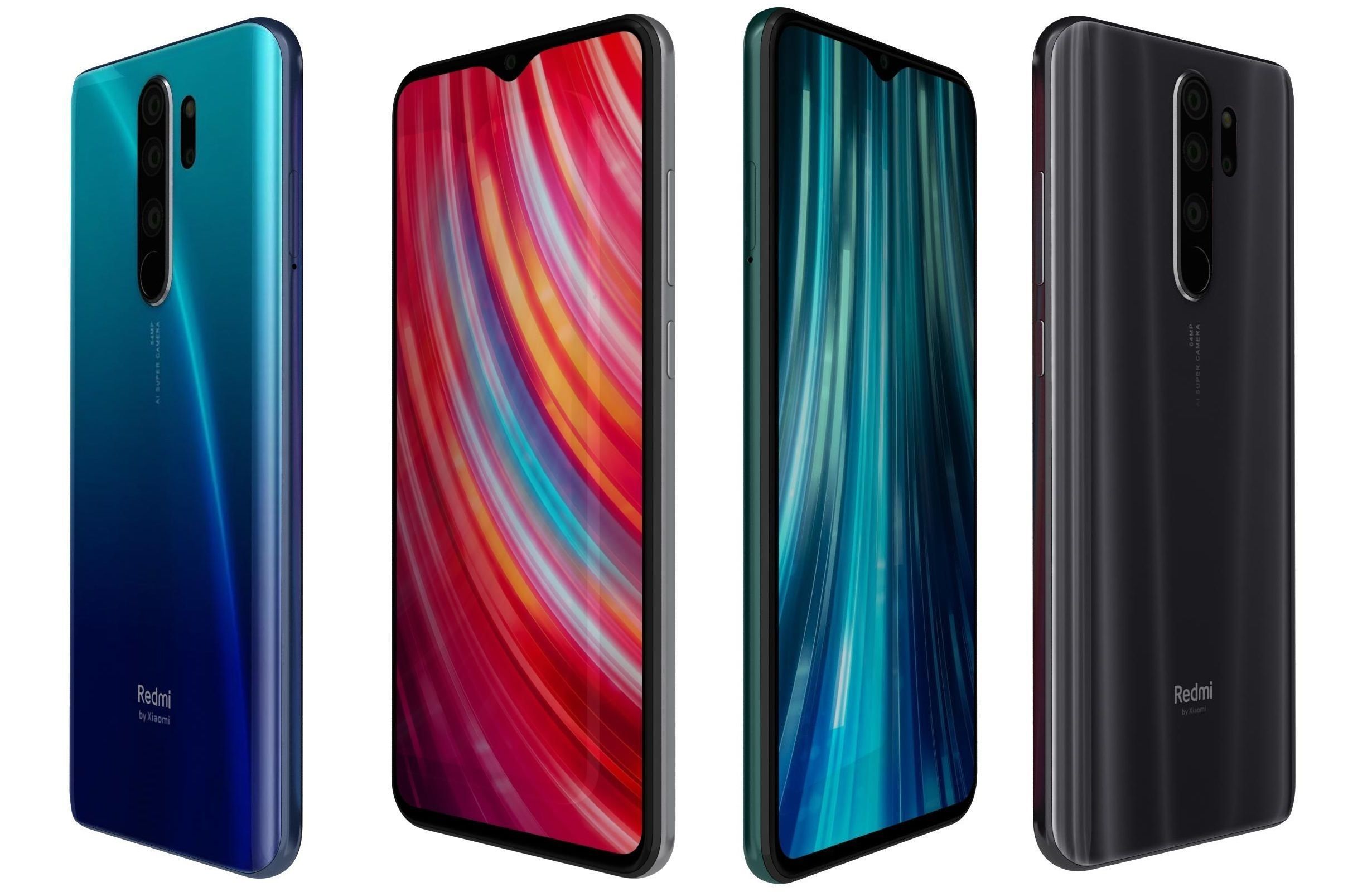 Xiaomi Redmi Note 8 Pro All Colors 3D model_38