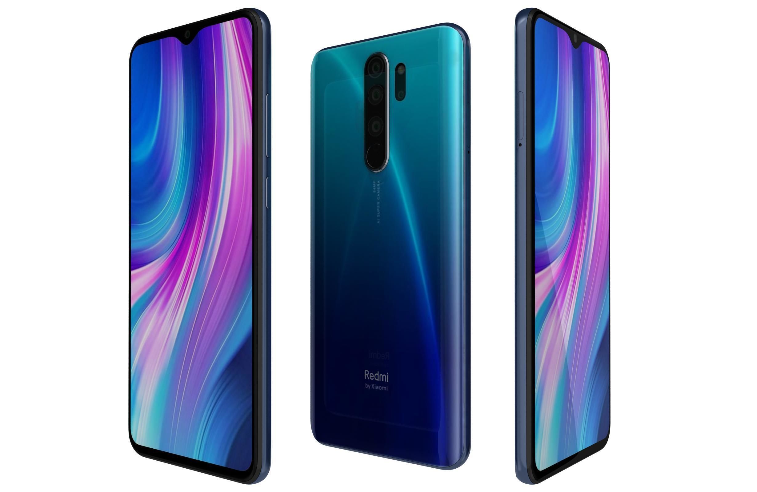 Xiaomi Redmi Note 8 Pro All Colors 3D model_4