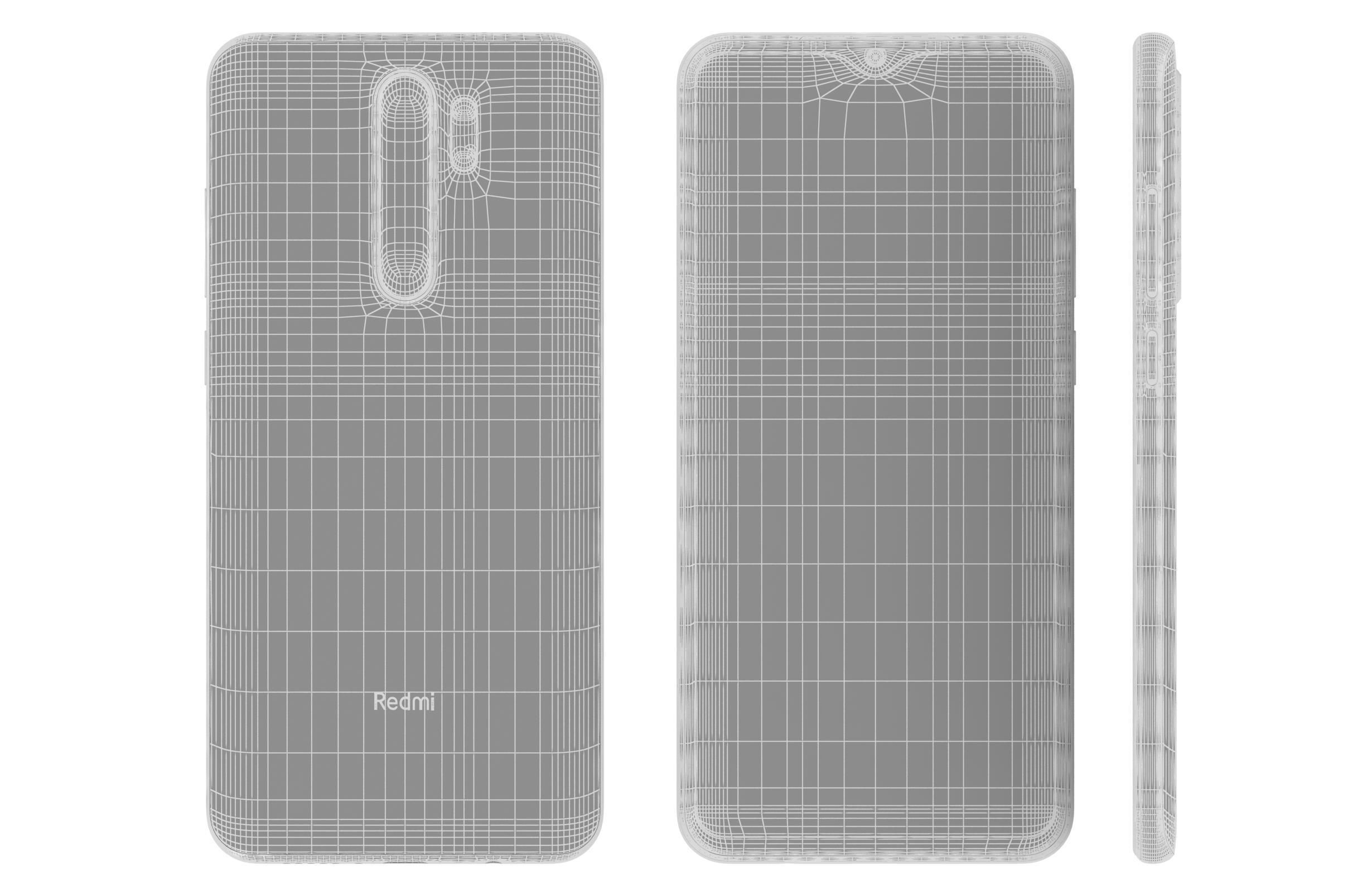 Xiaomi Redmi Note 8 Pro All Colors 3D model_25