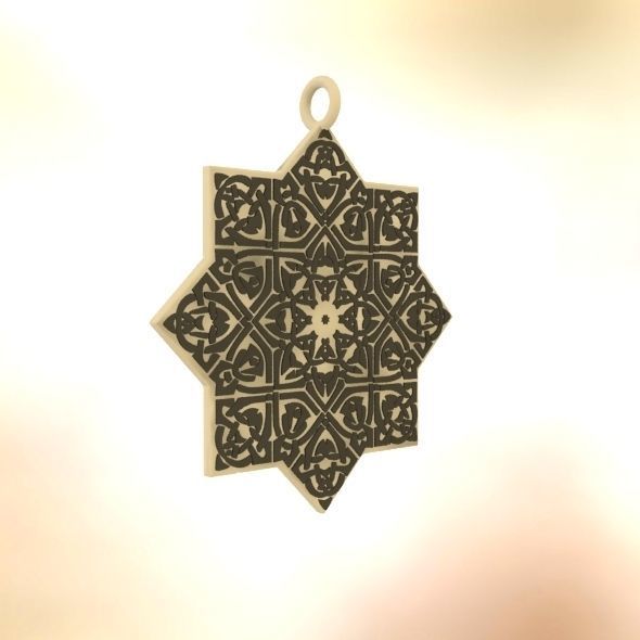 Celtic Knot Pendant 3D print model_19