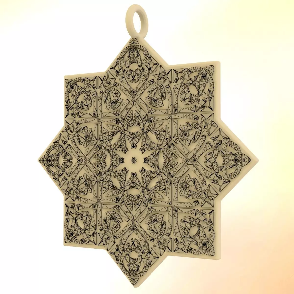 Celtic Knot Pendant 3D print model_0
