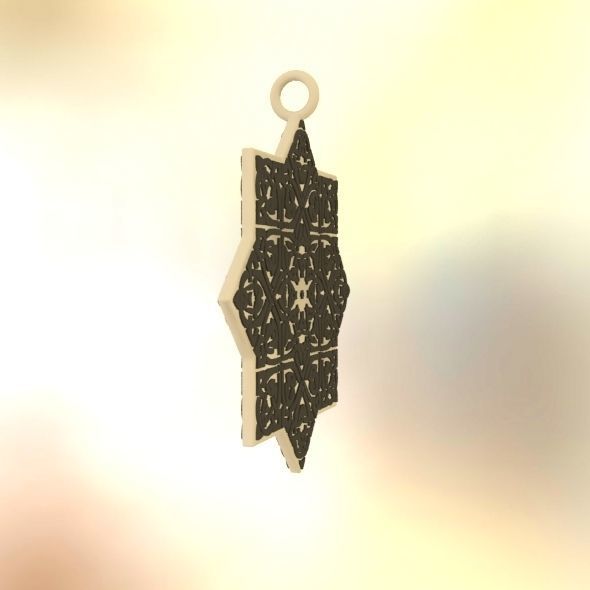 Celtic Knot Pendant 3D print model_18