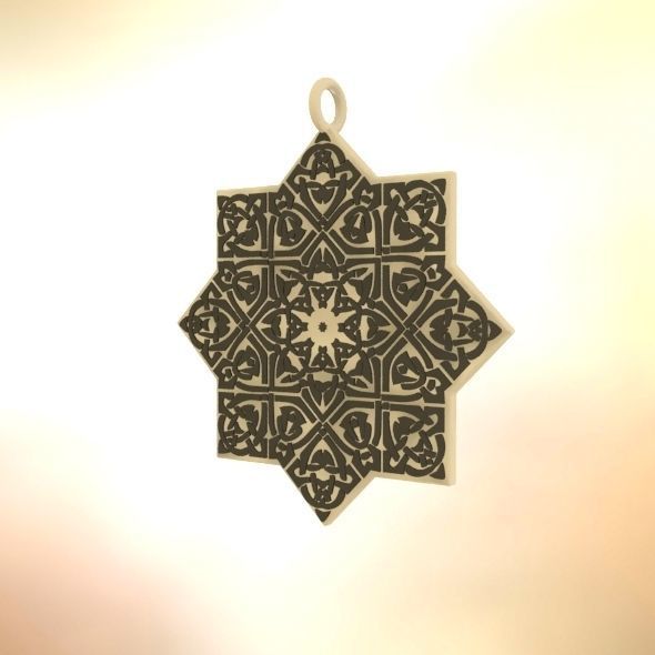 Celtic Knot Pendant 3D print model_20