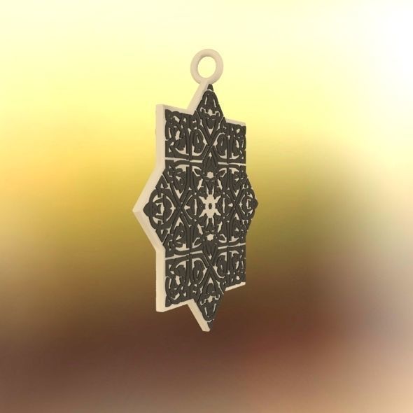 Celtic Knot Pendant 3D print model_36