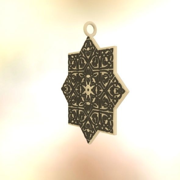 Celtic Knot Pendant 3D print model_17