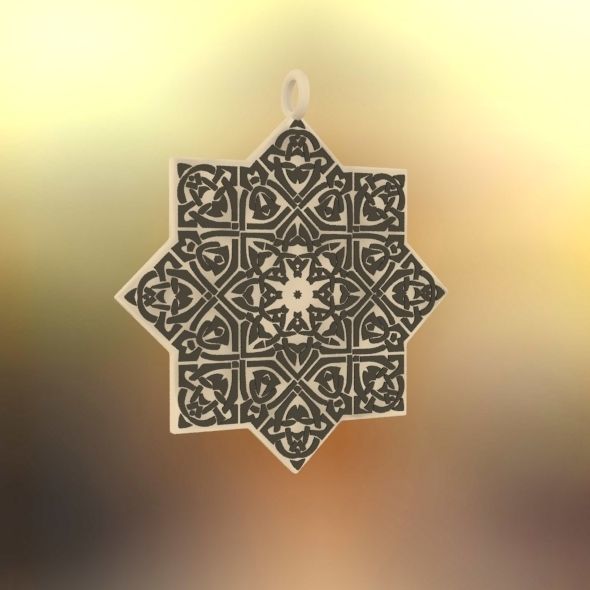 Celtic Knot Pendant 3D print model_33