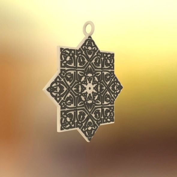 Celtic Knot Pendant 3D print model_34