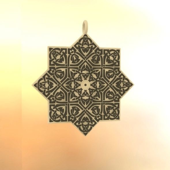 Celtic Knot Pendant 3D print model_26