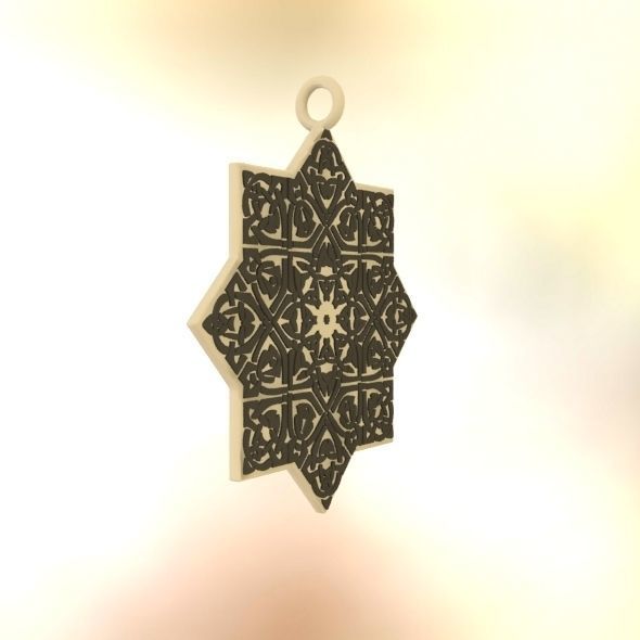 Celtic Knot Pendant 3D print model_35