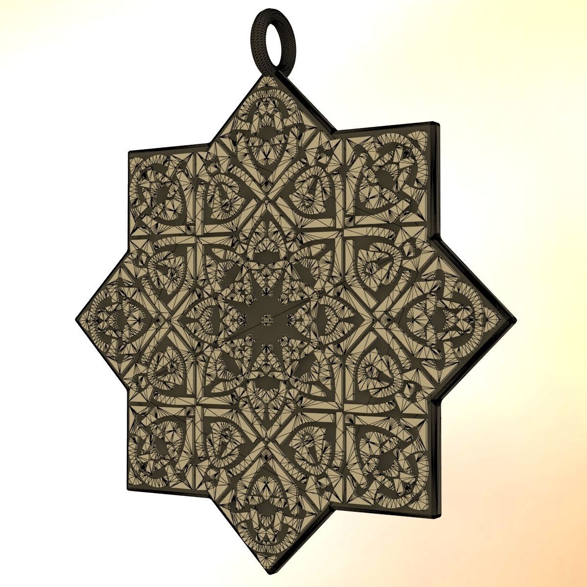 Celtic Knot Pendant 3D print model_11
