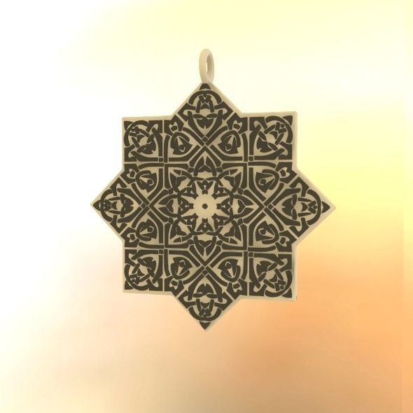 Celtic Knot Pendant 3D print model_21