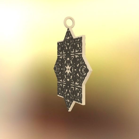 Celtic Knot Pendant 3D print model_25