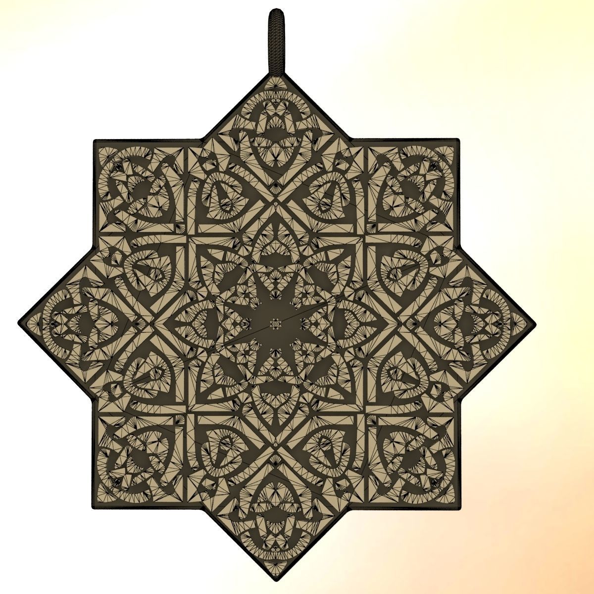 Celtic Knot Pendant 3D print model_12