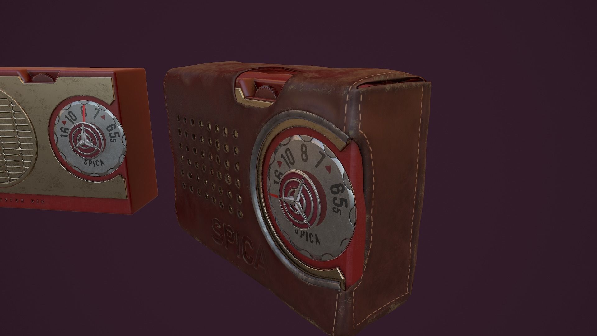 Radio Spica st-600 Low-poly 3D model_17