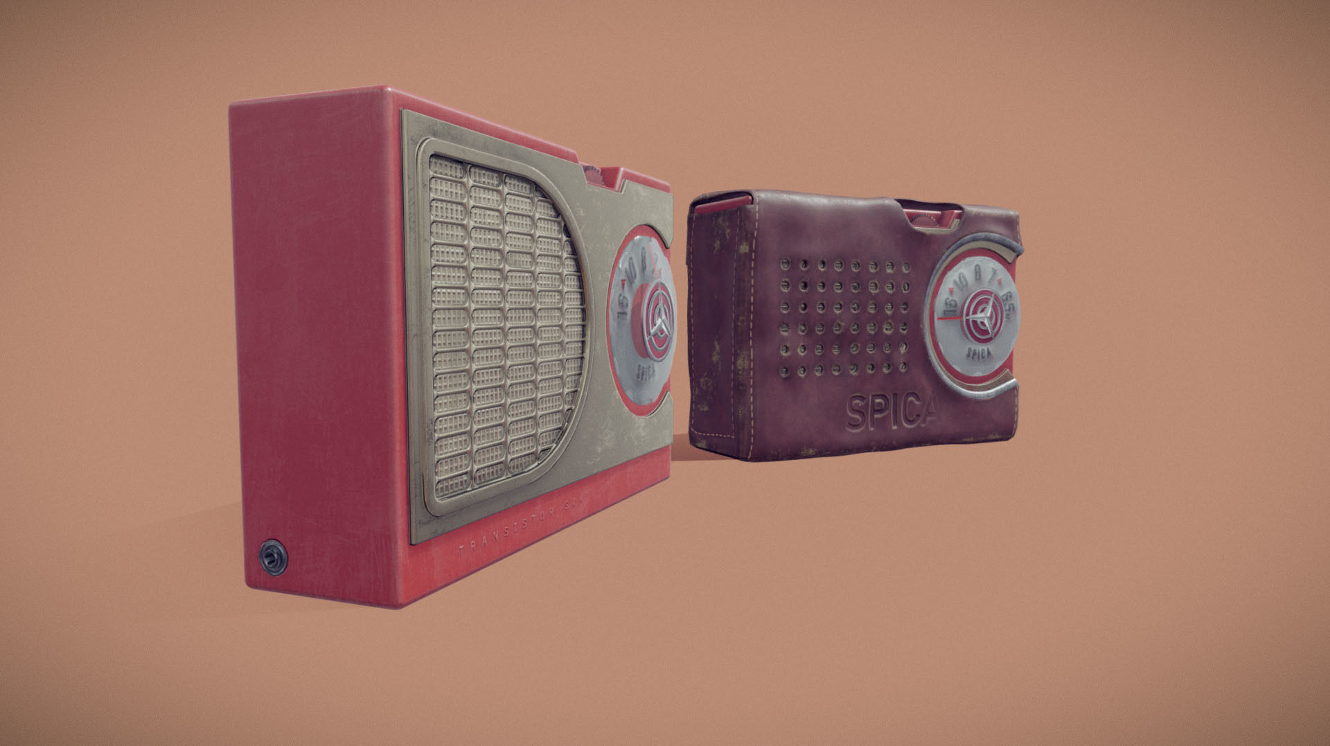 Radio Spica st-600 Low-poly 3D model_11