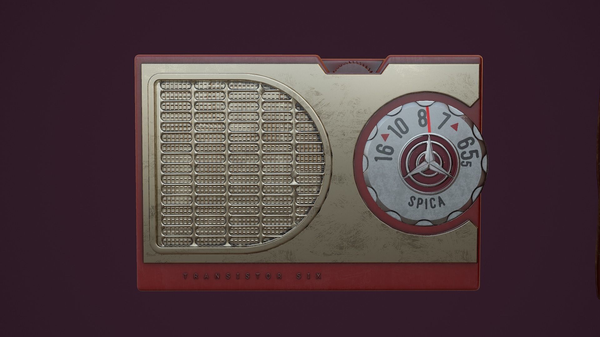 Radio Spica st-600 Low-poly 3D model_20