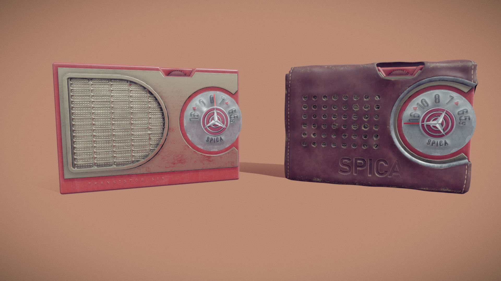 Radio Spica st-600 Low-poly 3D model_13