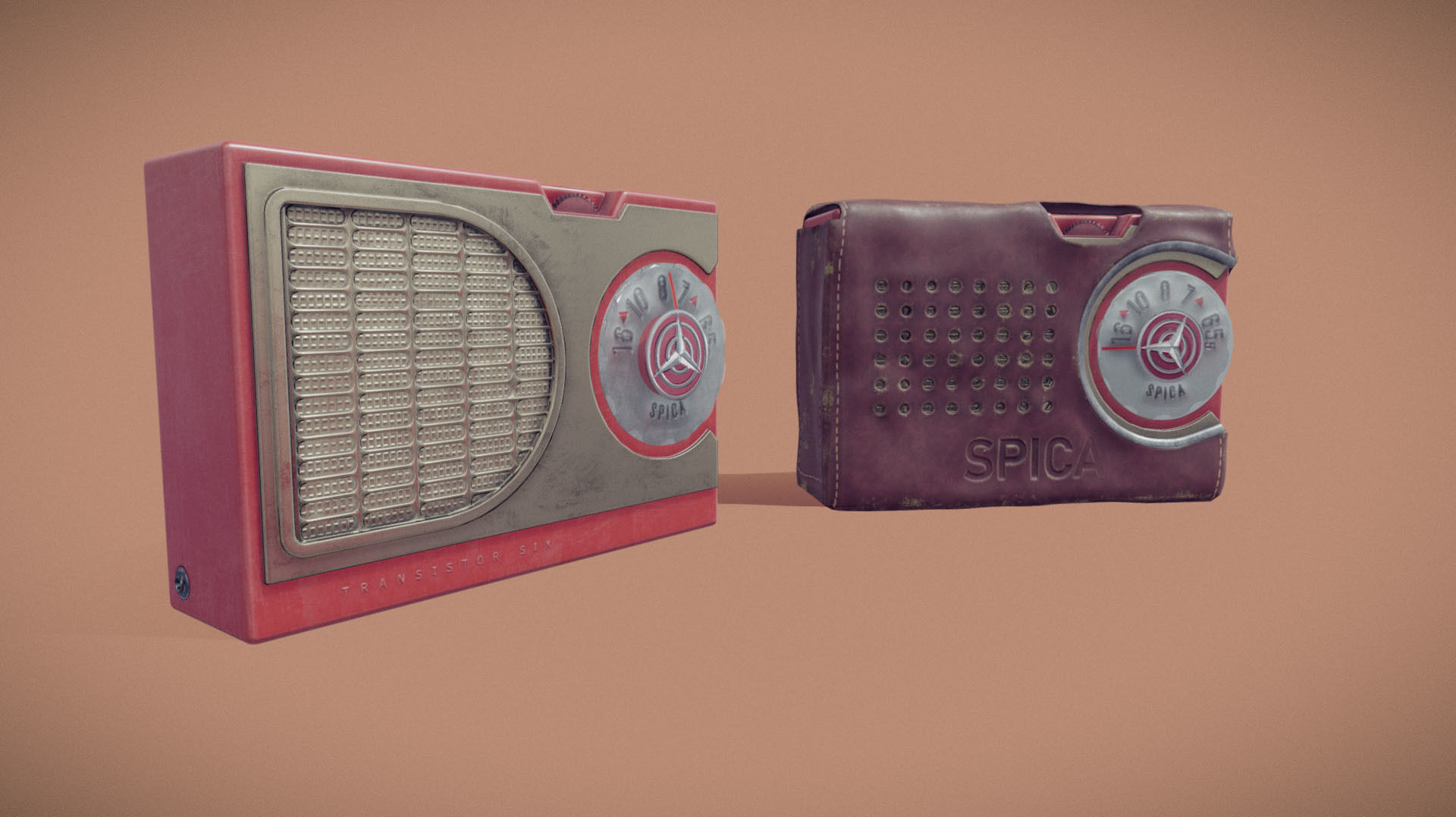 Radio Spica st-600 Low-poly 3D model_12