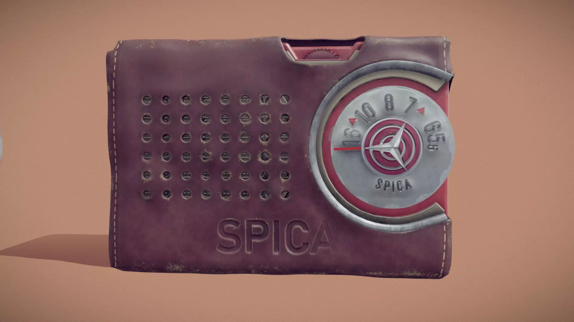 Radio Spica st-600 Low-poly 3D model_0