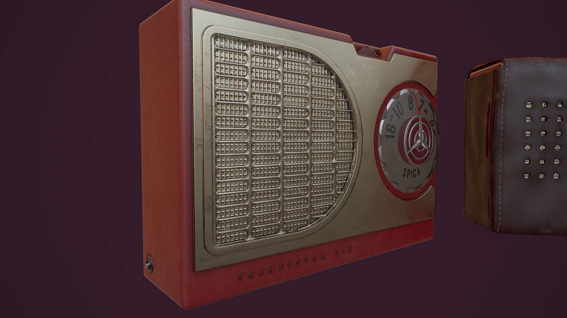 Radio Spica st-600 Low-poly 3D model_21