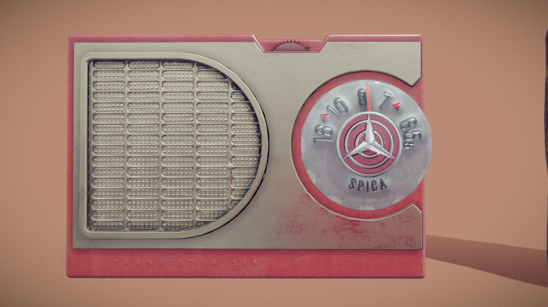 Radio Spica st-600 Low-poly 3D model_2