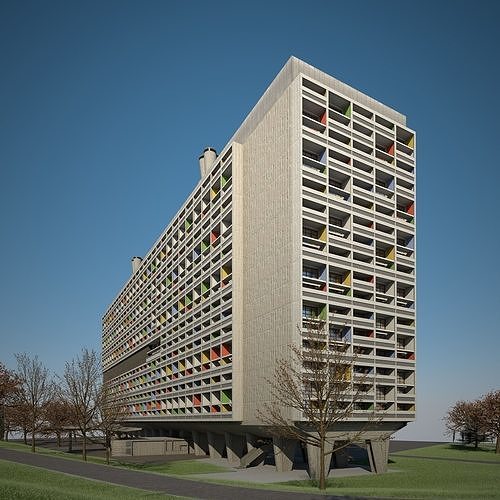Unite Habitation Marseille 3D model