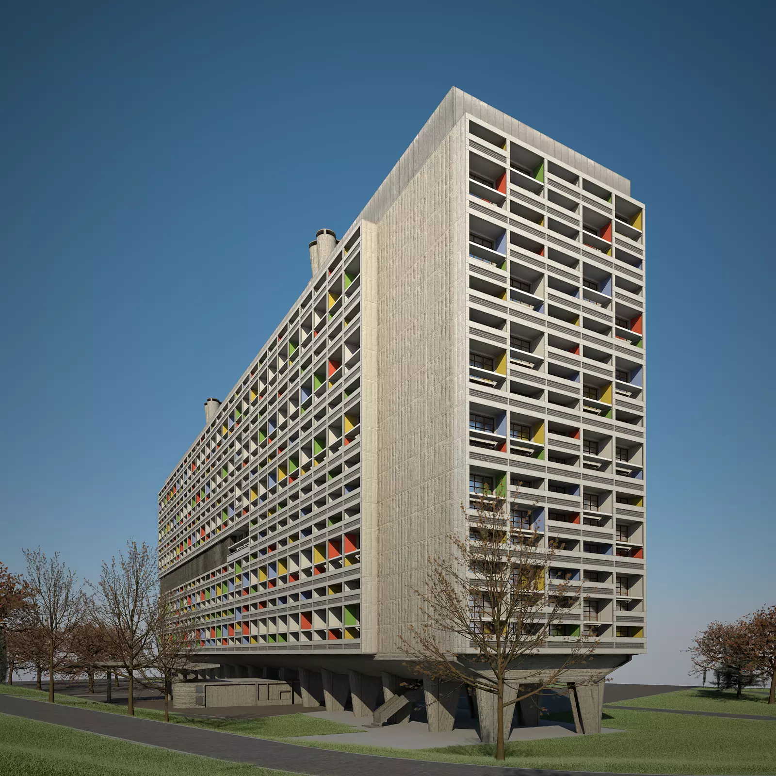 Unite Habitation Marseille 3D model
