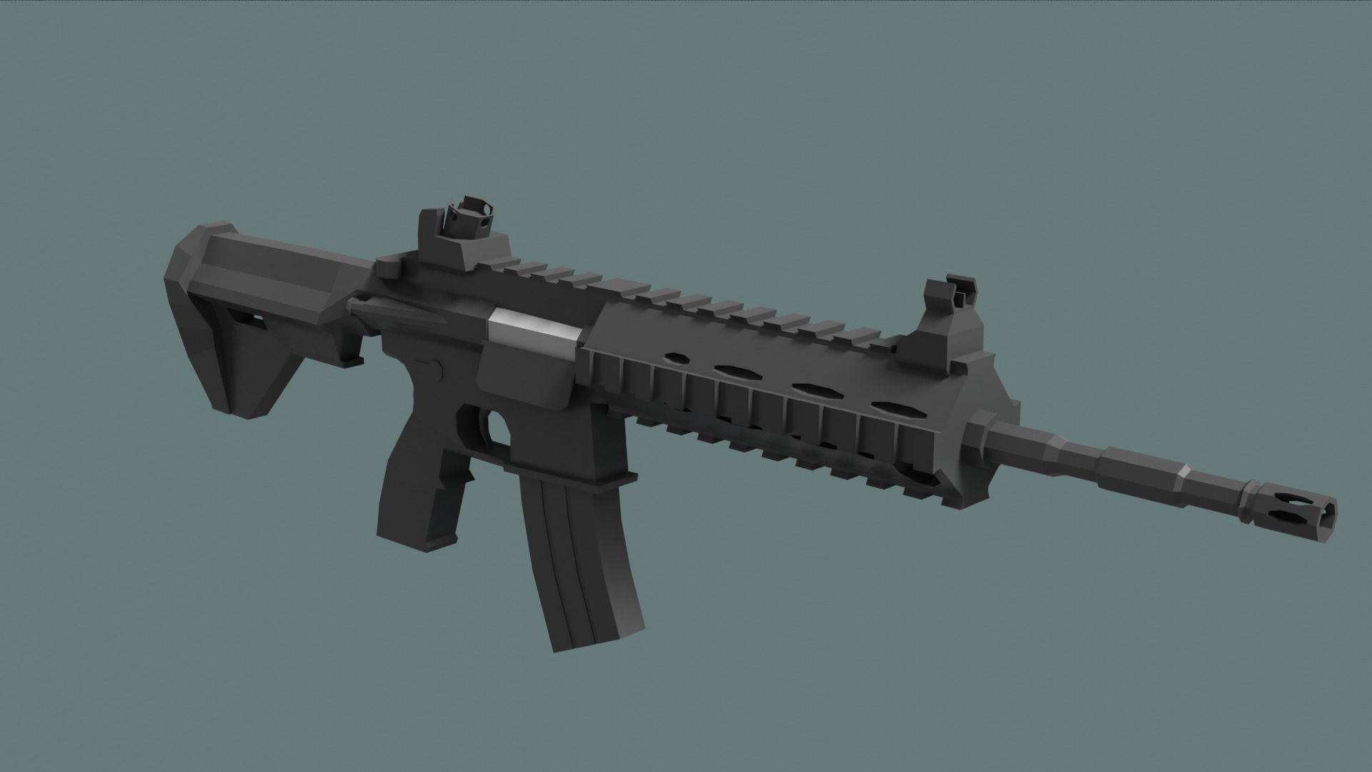 Low Poly FPS Starter Kit Low-poly 3D model_4